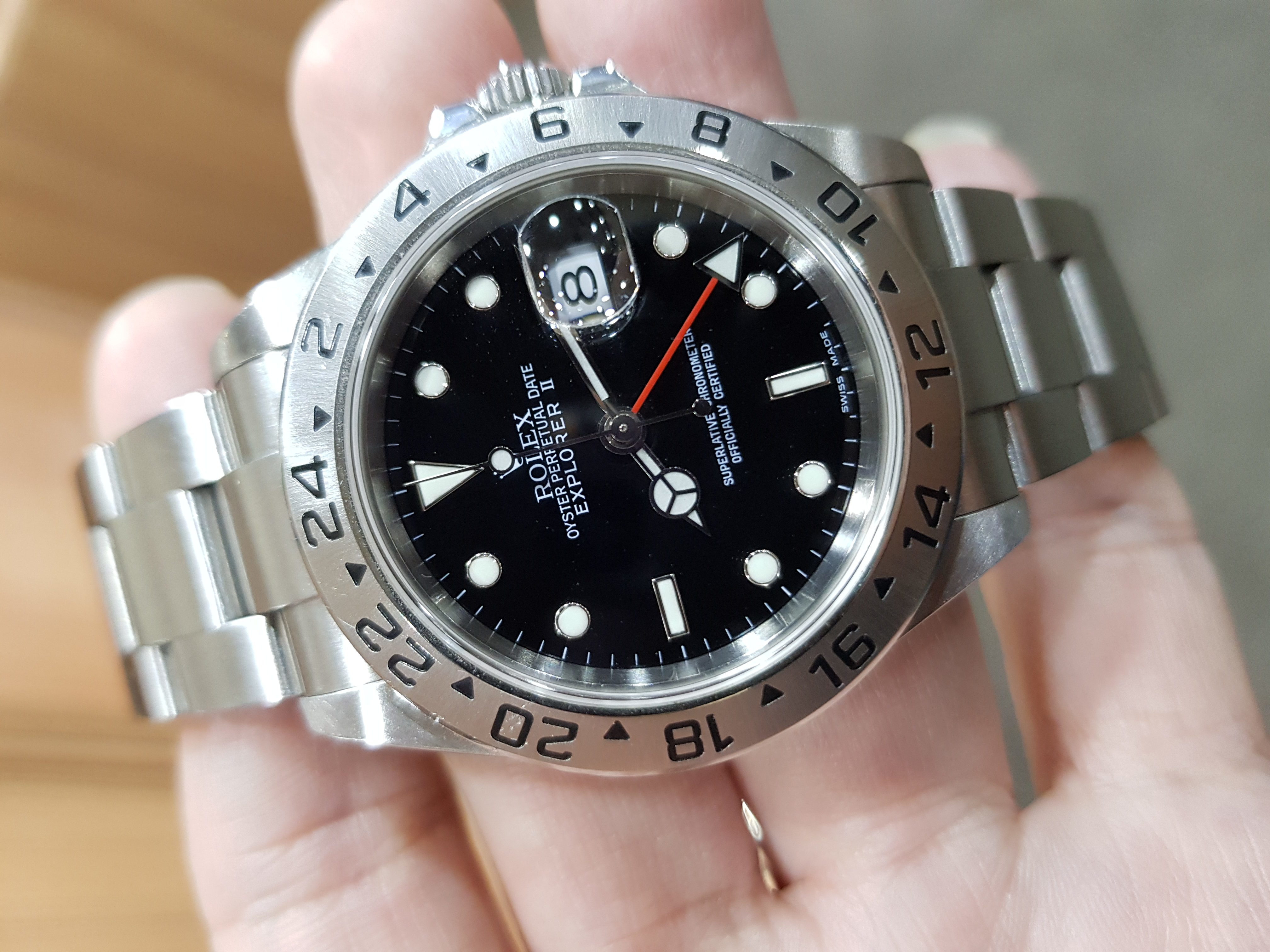 Rolex Explorer II Black Dial 16570 | SWISS HOUR