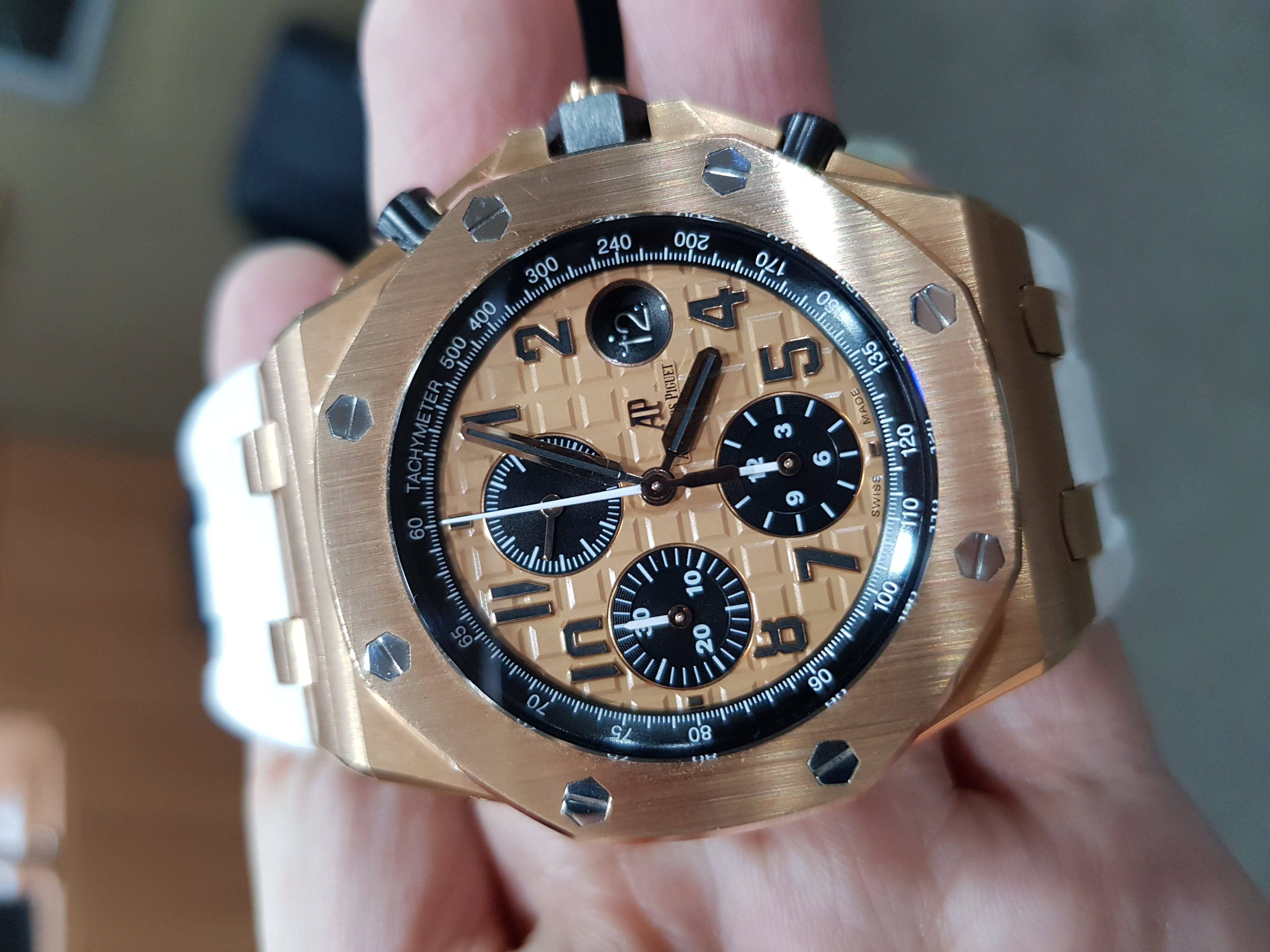 ap gold chronograph