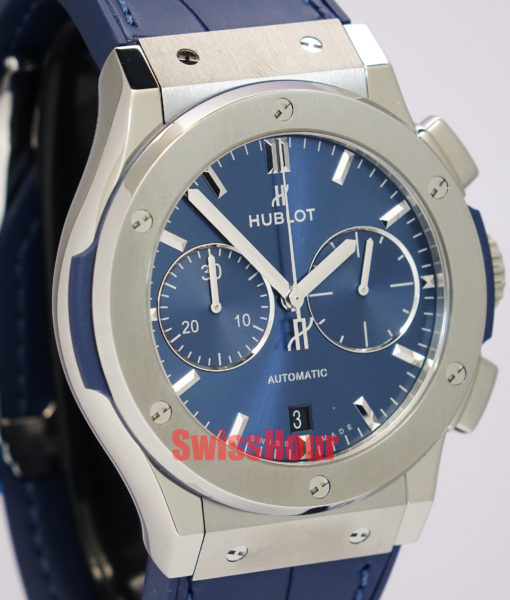 hublot classic fusion blue chronograph