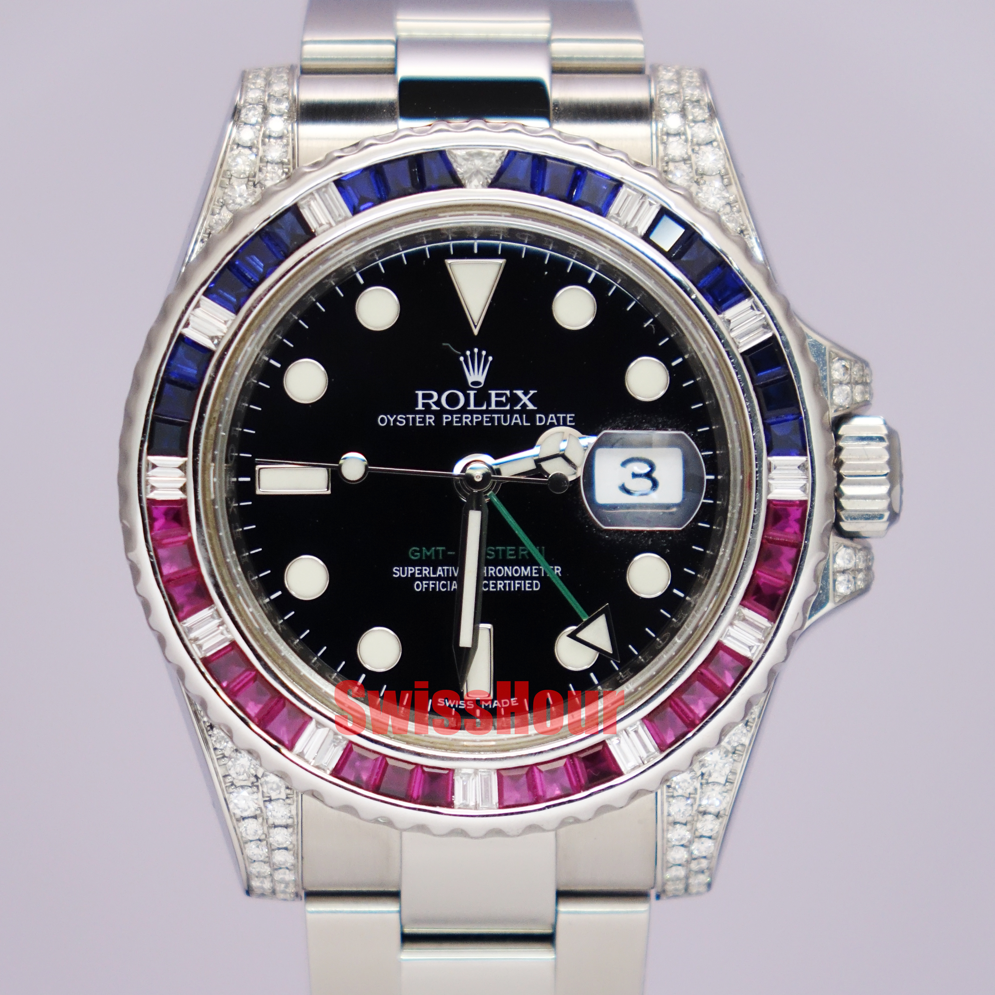 Rolex GMT Master 116710 Custom Saru Diamond year 2010 | SWISS HOUR