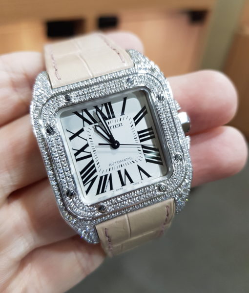 Cartier Santos Midsize Automatic Diamond 