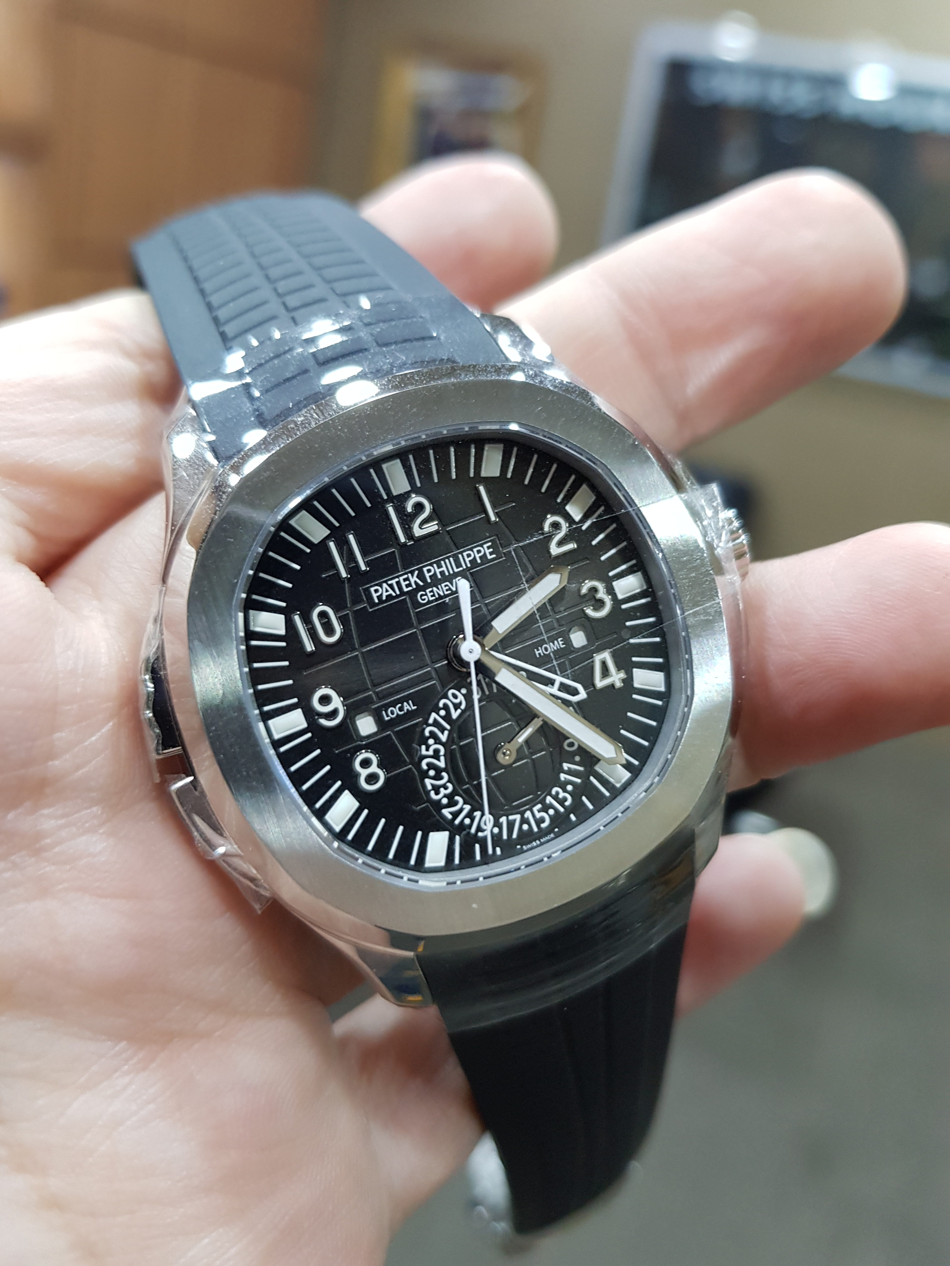 Patek Philippe Aquanaut Travel Time Stainless Steel 5164a Swiss Hour