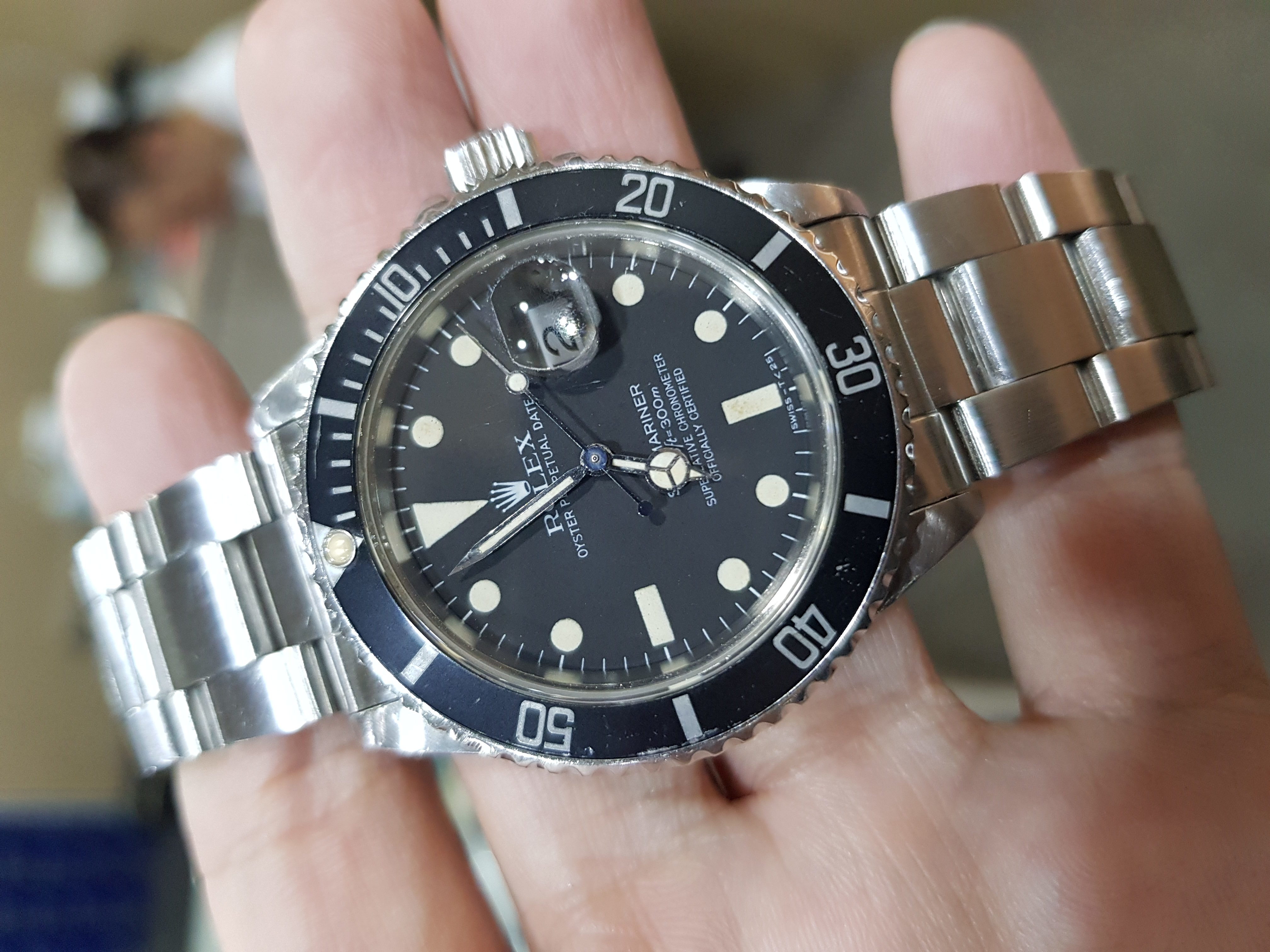 Rolex Submariner Black Matte Patina Dial SWISS HOUR